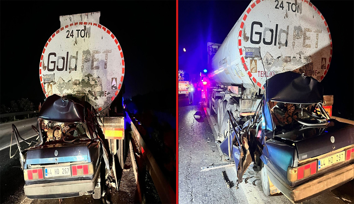 Otomobil kağıt gibi ezildi, 3 kişi sıkışarak hayatını kaybetti
