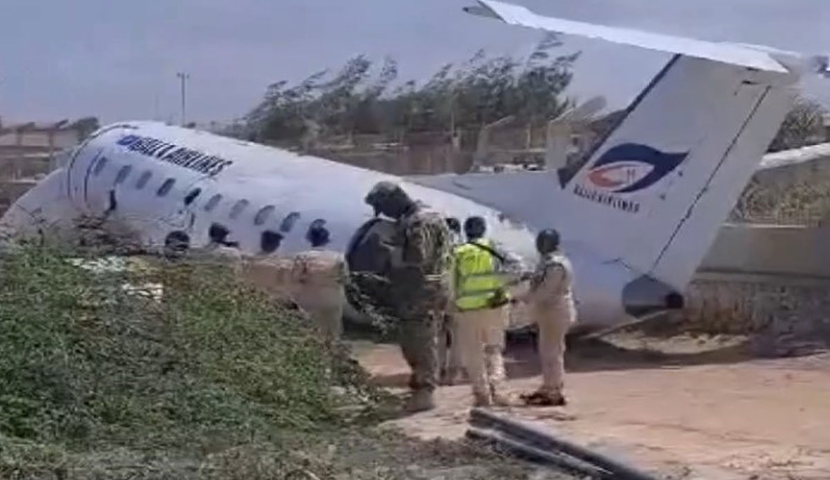 Somali'de korkutan uçak kazası