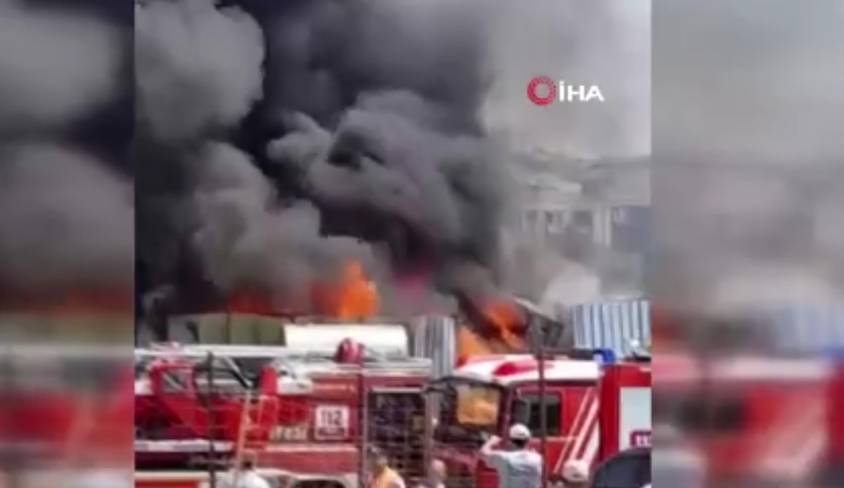 Esenyurt'ta atölyede yangın çıktı! Çok sayıda ekip sevk edildi