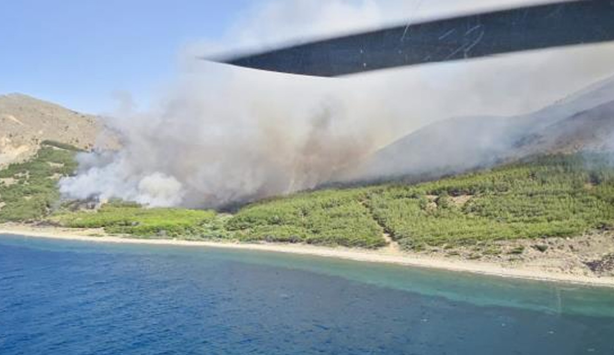 Gökçeada’daki orman yangını 16 saat sonra kontrol altına alındı