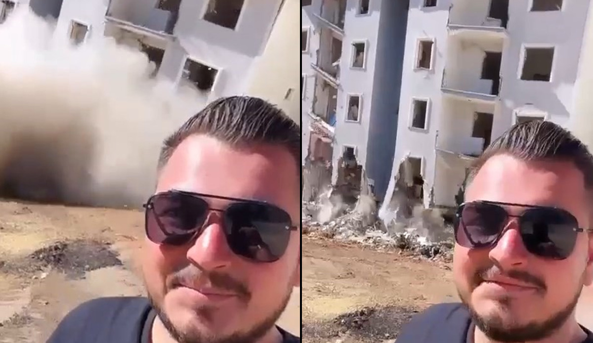 Vatandaşın bağırdığı bina yıkıldı: 2 kelime 5 katlı yapıyı yerle bir etti
