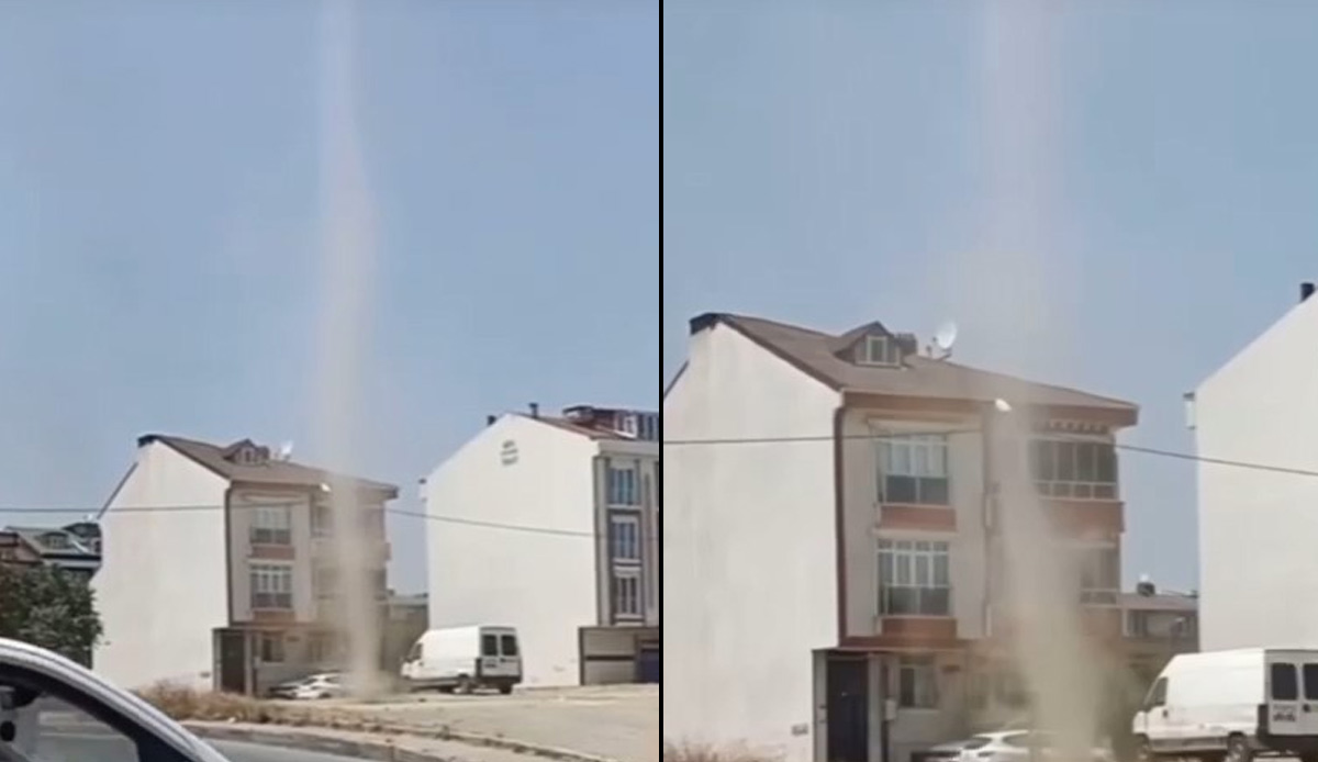 İstanbul’da şehrin ortasında hortum paniği! Gören gözlerine inanamadı...'Amerikan filmleri gibiydi'