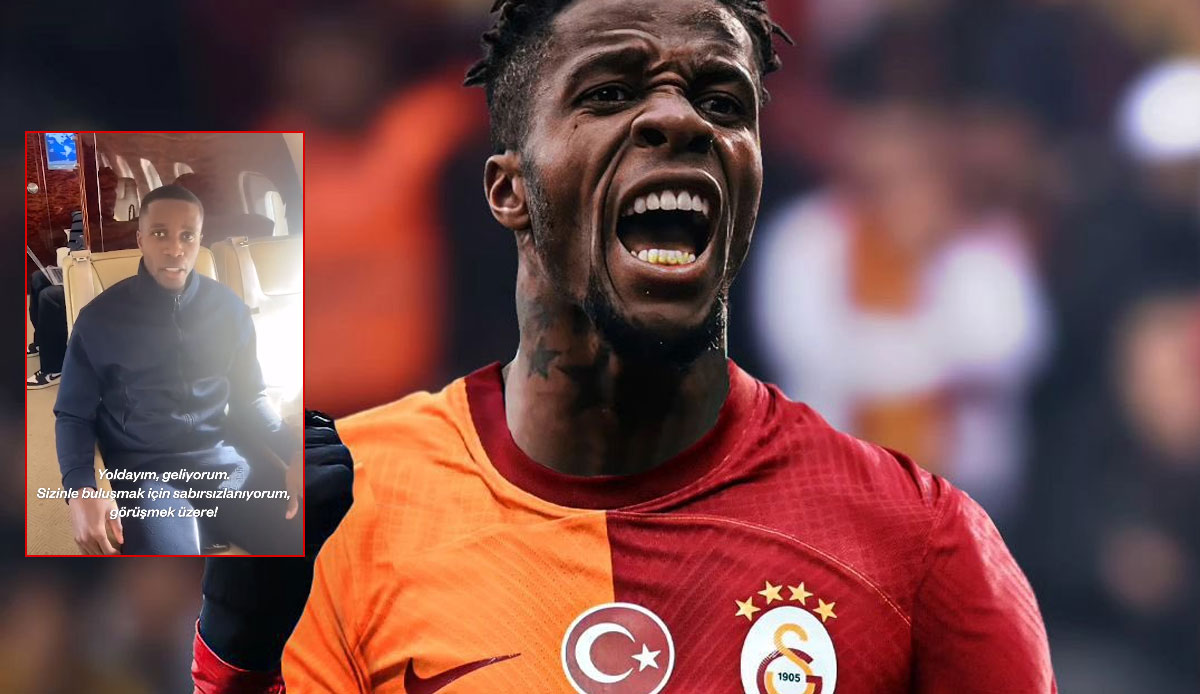 Wilfried Zaha İstanbul’a geldi Galatasaray taraftarlarına üçlü çektirdi