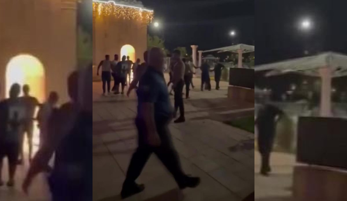 Adana'da dondurmacılar parkta birbirine girdi! O anlar kamerada