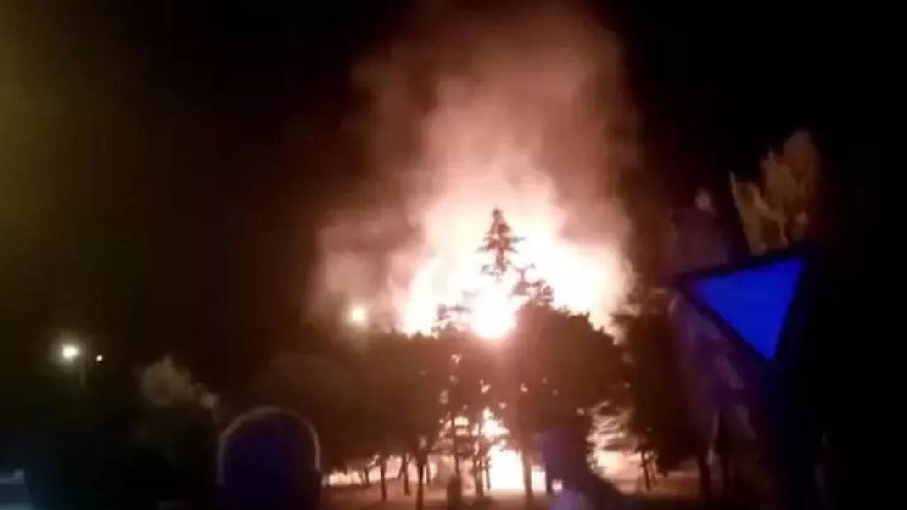 Ankara'da korkutan patlama! Geceyi alevler aydınlattı