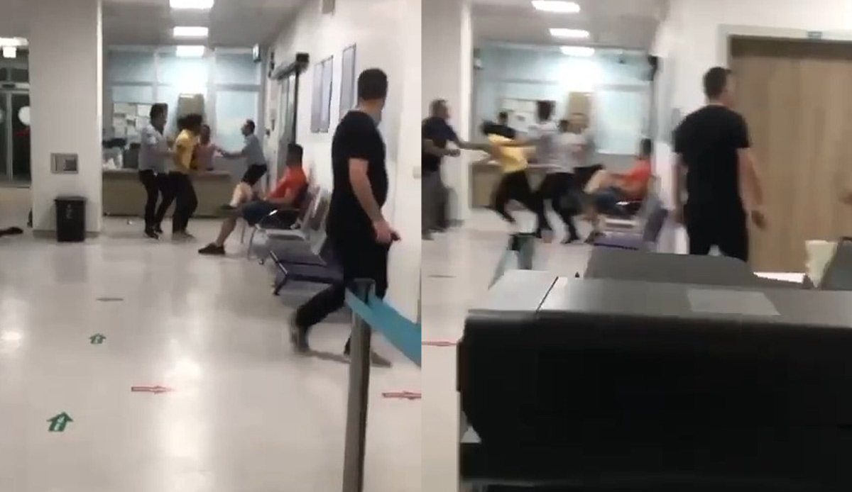 Hastaneyi ringe çevirdiler! Mevsimlik işçiler arasındaki kavgada yumruklar havada uçuştu
