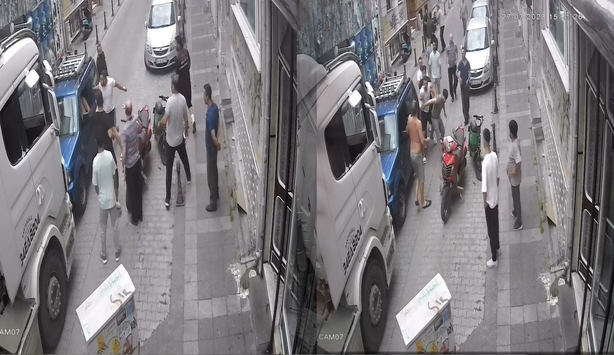 Yol tartışması kavga dönüştü! Yumruklar havada uçuştu
