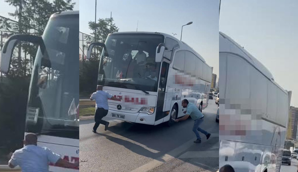 Kartal’da bıçaklı saldırgan dehşet saçtı! Otobüsün önünü kesti, bıçakla kovaladı
