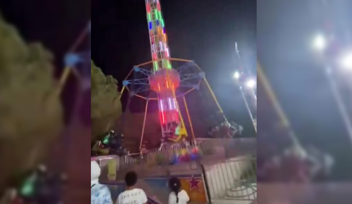 Lunaparkta korku dolu dakikalar: Çığlık çığlığa kaldılar