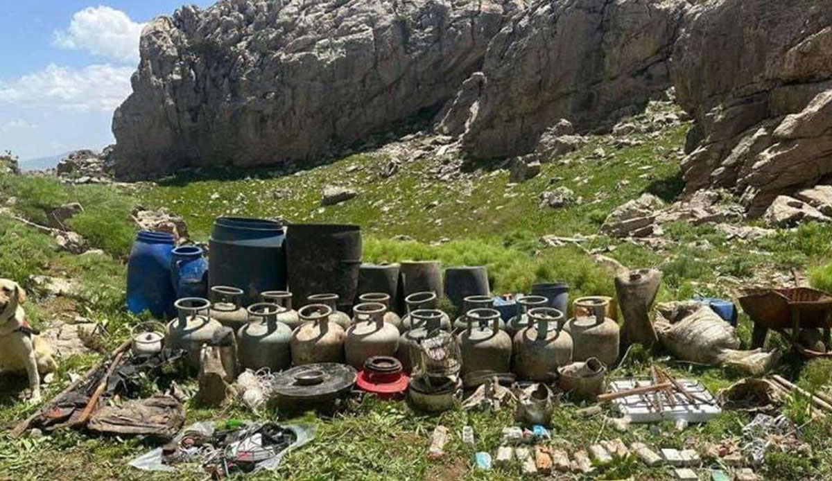 PKK sığınakları imha edildi: Çok sayıda mühimmat ele geçirildi