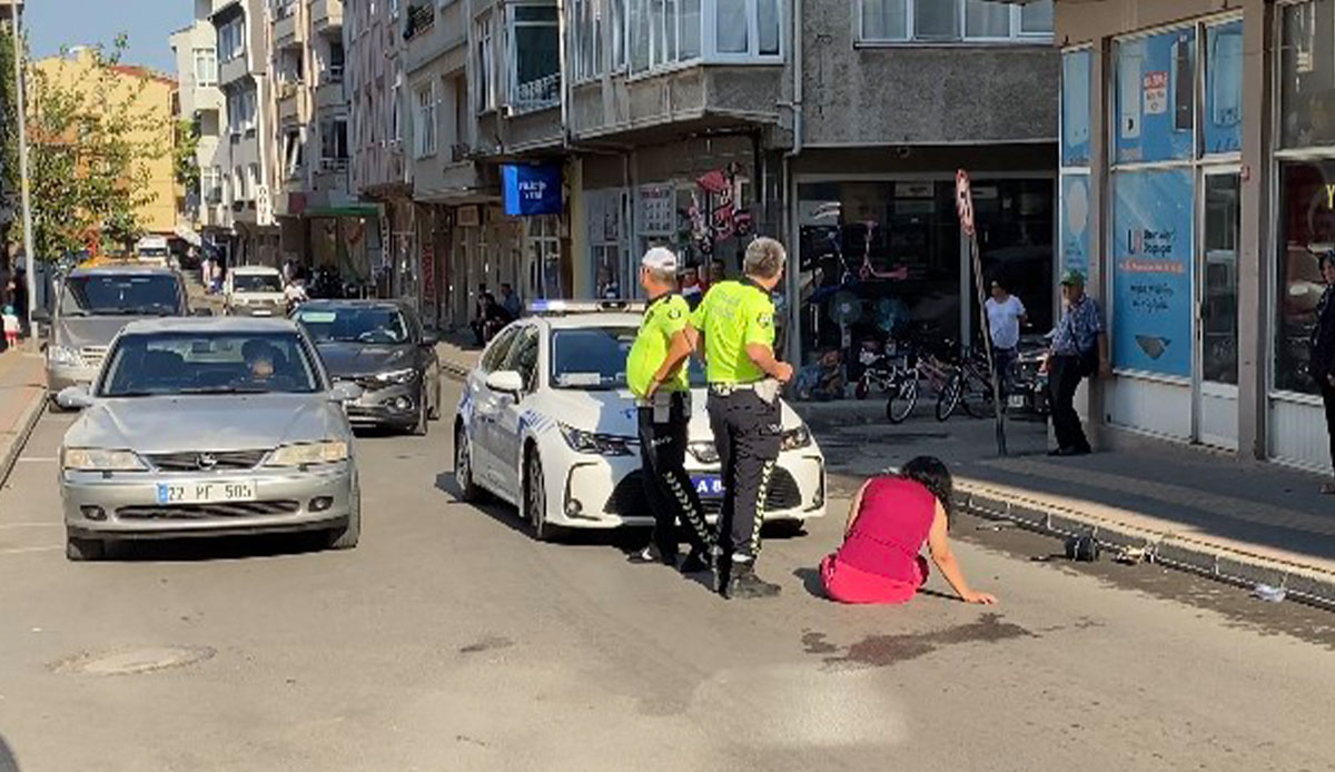 Alkollü kadın polise zor anlar yaşattı, o anlar kameraya yansıdı