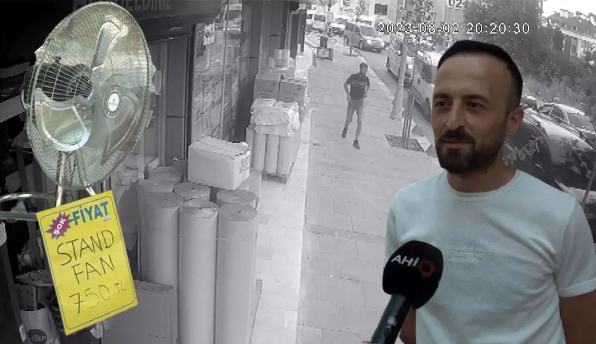 Yufka yürekli esnaf vantilatör çalan hırsıza ‘hak verdi’:  Bir şartla affetti, şikayetçi olmadı