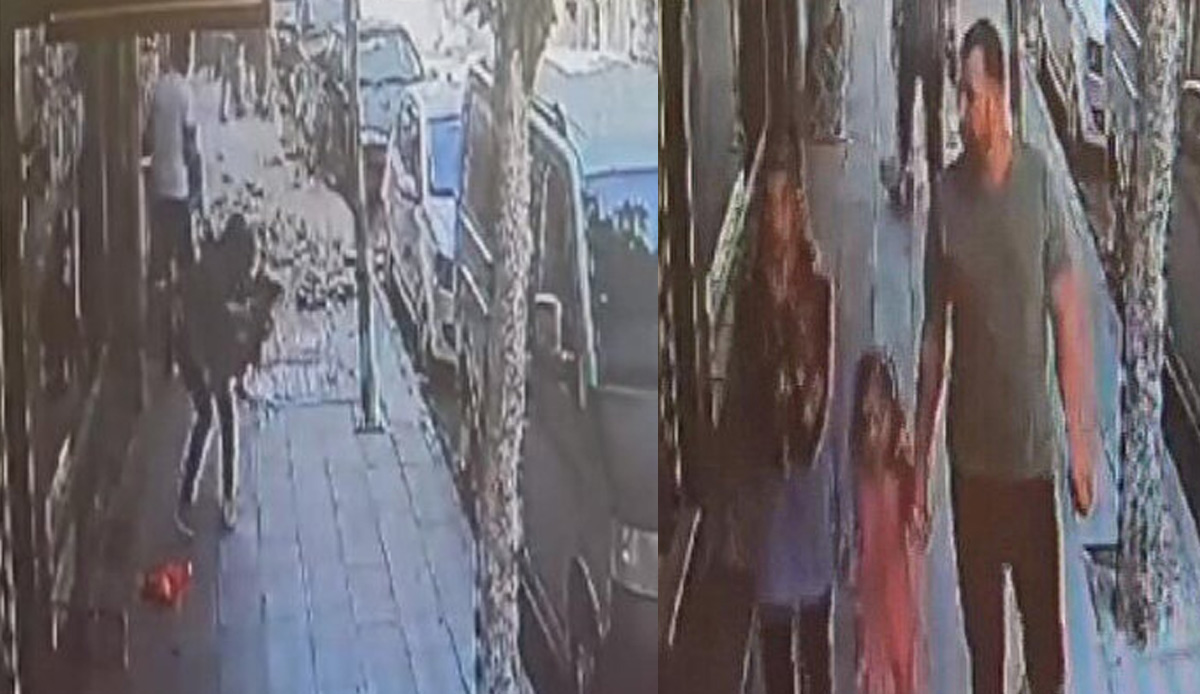 Kaldırımda yürüyen aile dehşeti yaşadı! Baba-kız ağır yaralandı