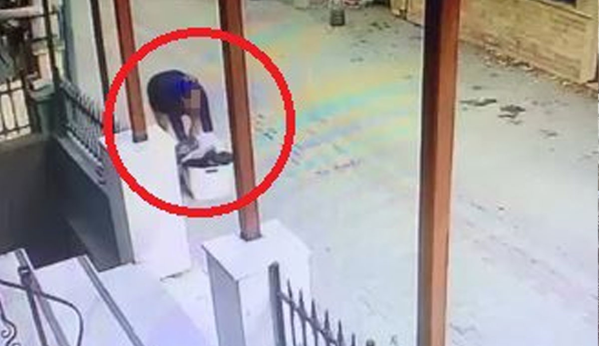 Çaldıklarını taşıyamayan hırsızın yaptığı şoke etti