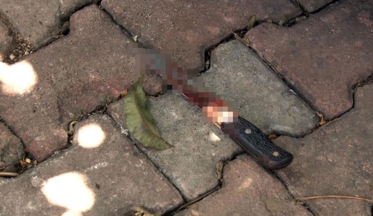 Yakalanacağını anlayınca kendini kesti: Polise zor anlar yaşattı