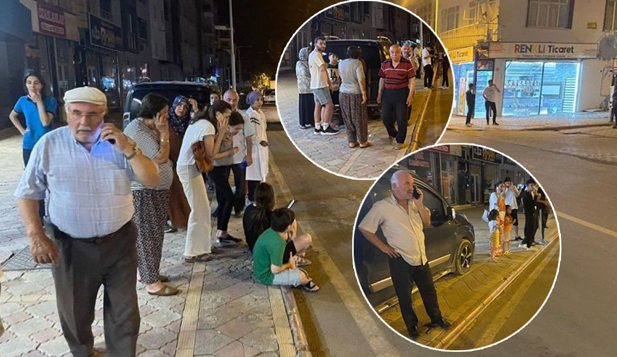 Malatya'daki deprem sonrası vatandaşlar sokağa döküldü