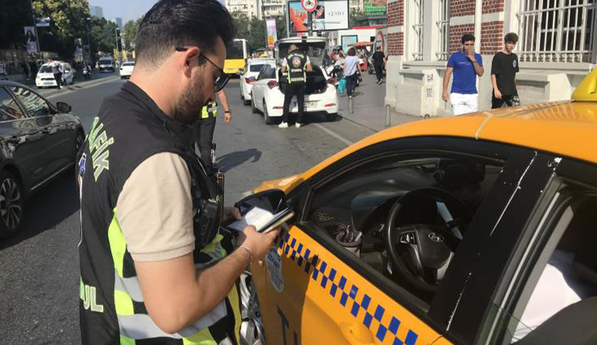 Denetime takılan taksiciden pişkin cevap: Zaten cezayı ödemiyoruz