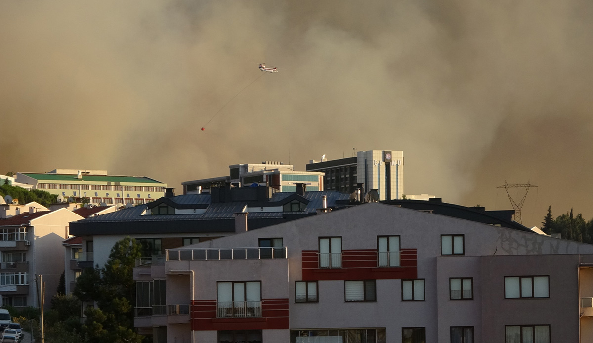 Çanakkale'de yangının ulaştığı köylerde can pazarı