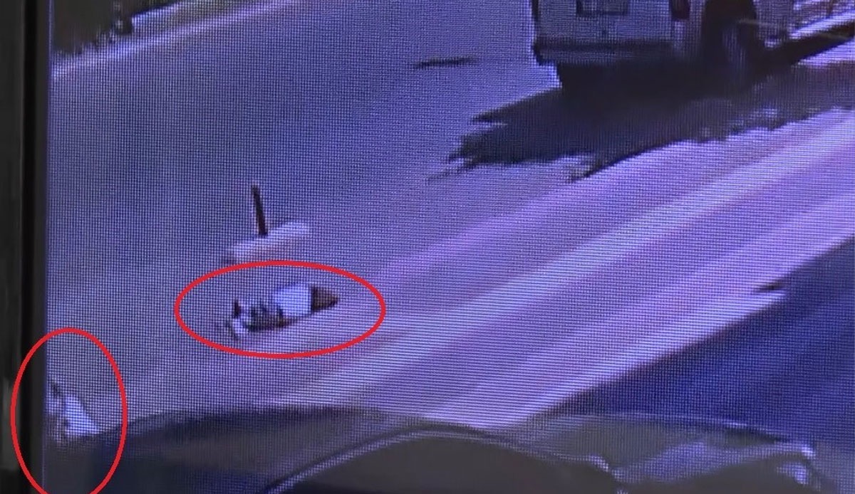Korkunç kazada anne ve oğlu metrelerce sürüklendi, o anlar kameralara yansıdı