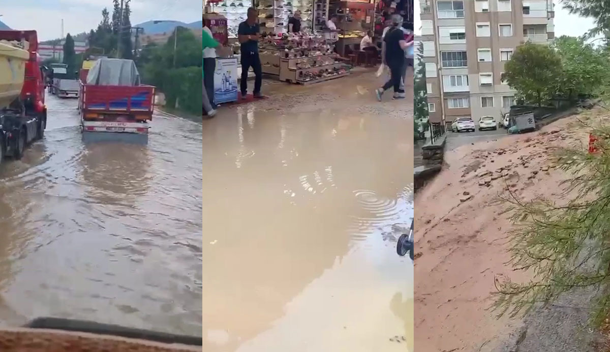 İzmir’i sağanak vurdu: Cadde ve sokaklar göle döndü