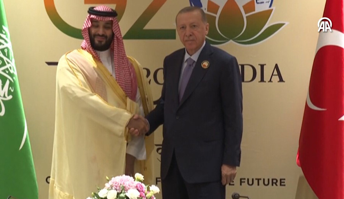 Cumhurbaşkanı Erdoğan, Veliaht Prens bin Selman'la görüştü