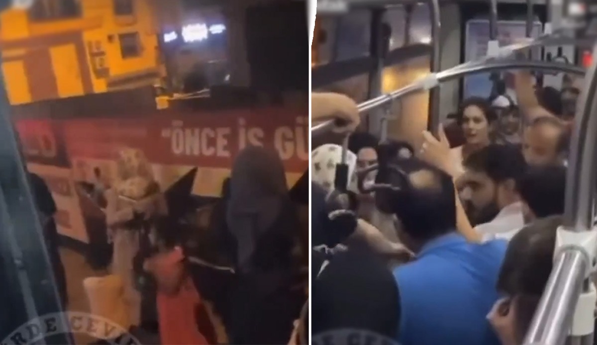 İzmir'de utanç dolu görüntüler: Suriyeli kadını çocuklarıyla beraber yol ortasında indirdiler