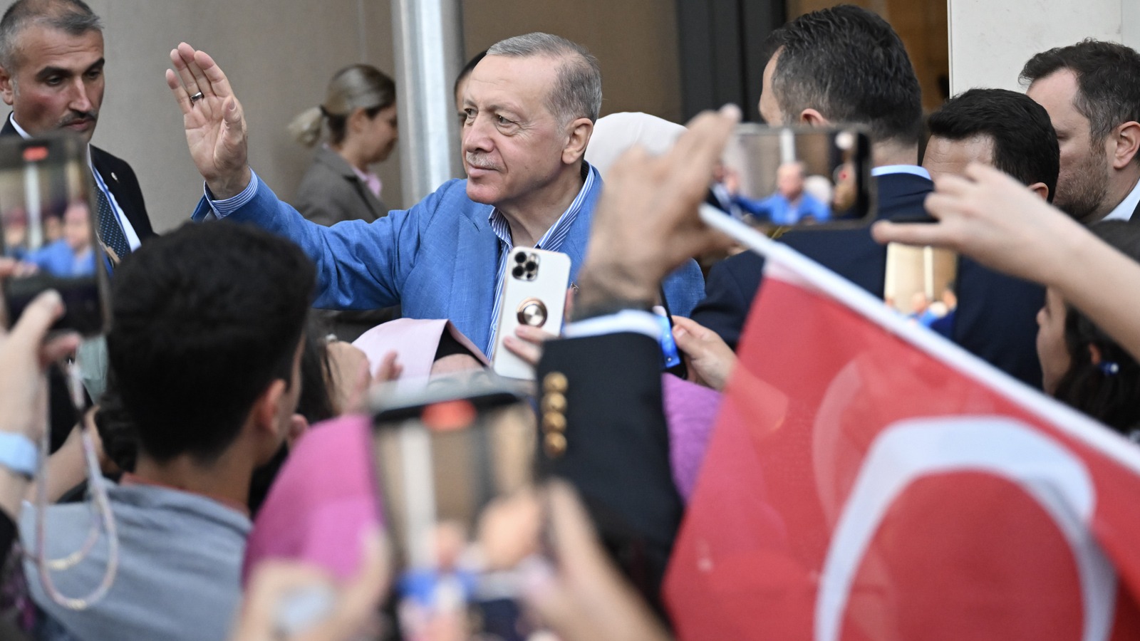 Cumhurbaşkanı Erdoğan'a New York'ta coşkulu karşılama