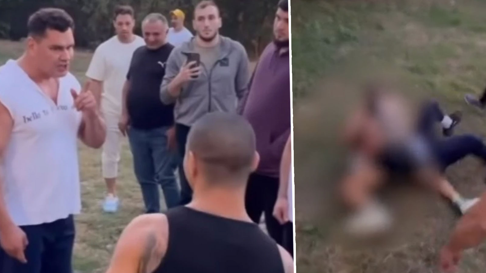 Çimenlik, ringe döndü! Savaş Cebeci ve Kaan Kazgan kavgası kanlı bitti