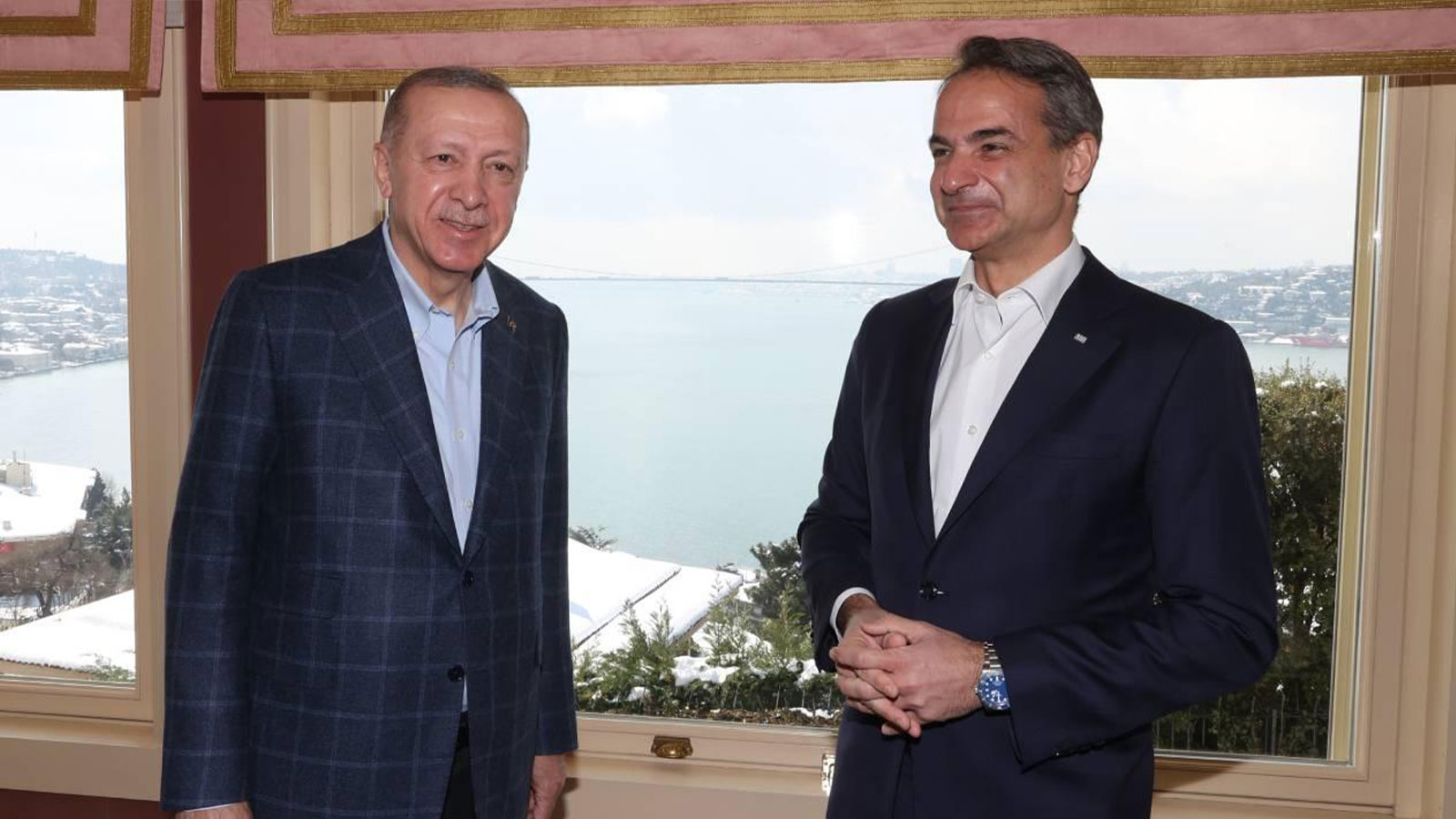 Türkevi'nde kritik görüşme: Cumhurbaşkanı Erdoğan, Miçotakis'i kabul etti