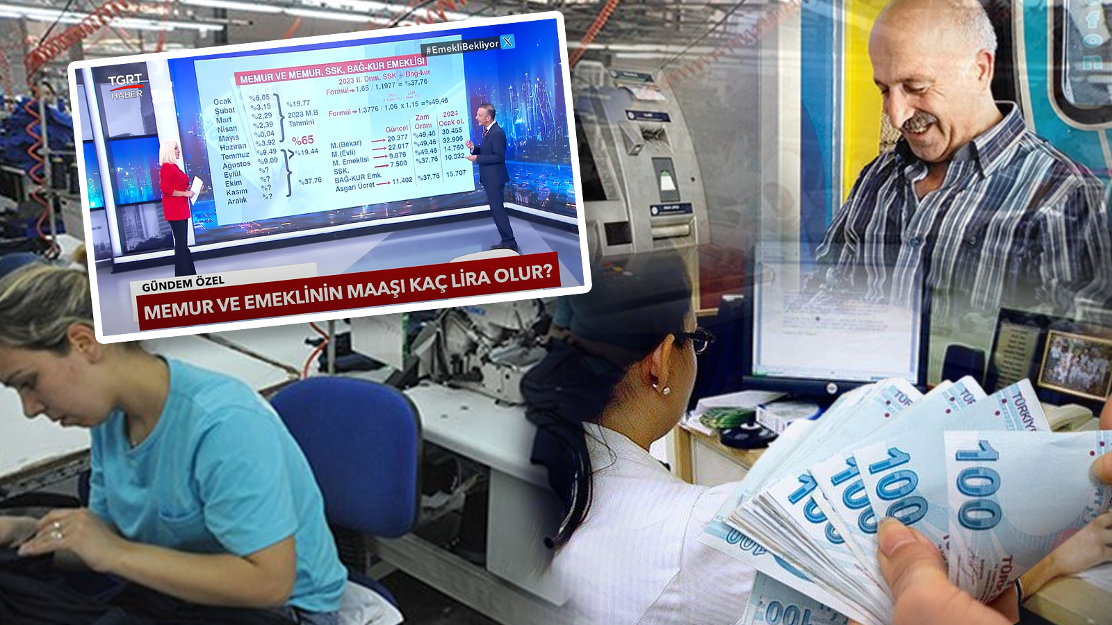 Memur, emekli ve asgari ücretli için yeni maaş tablosu: SGK Uzmanı Emin Yılmaz canlı yayında kalem kalem hesapladı