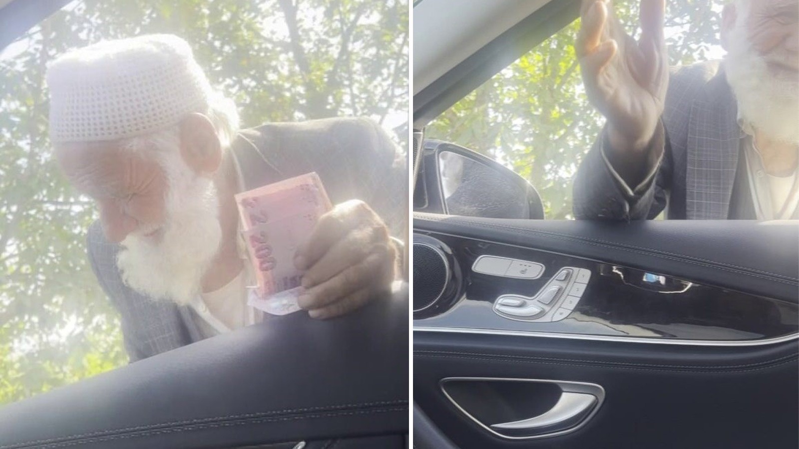 İş adamı yüreklere dokundu: Yaşlı amcanın her şeye bedel sevinci...