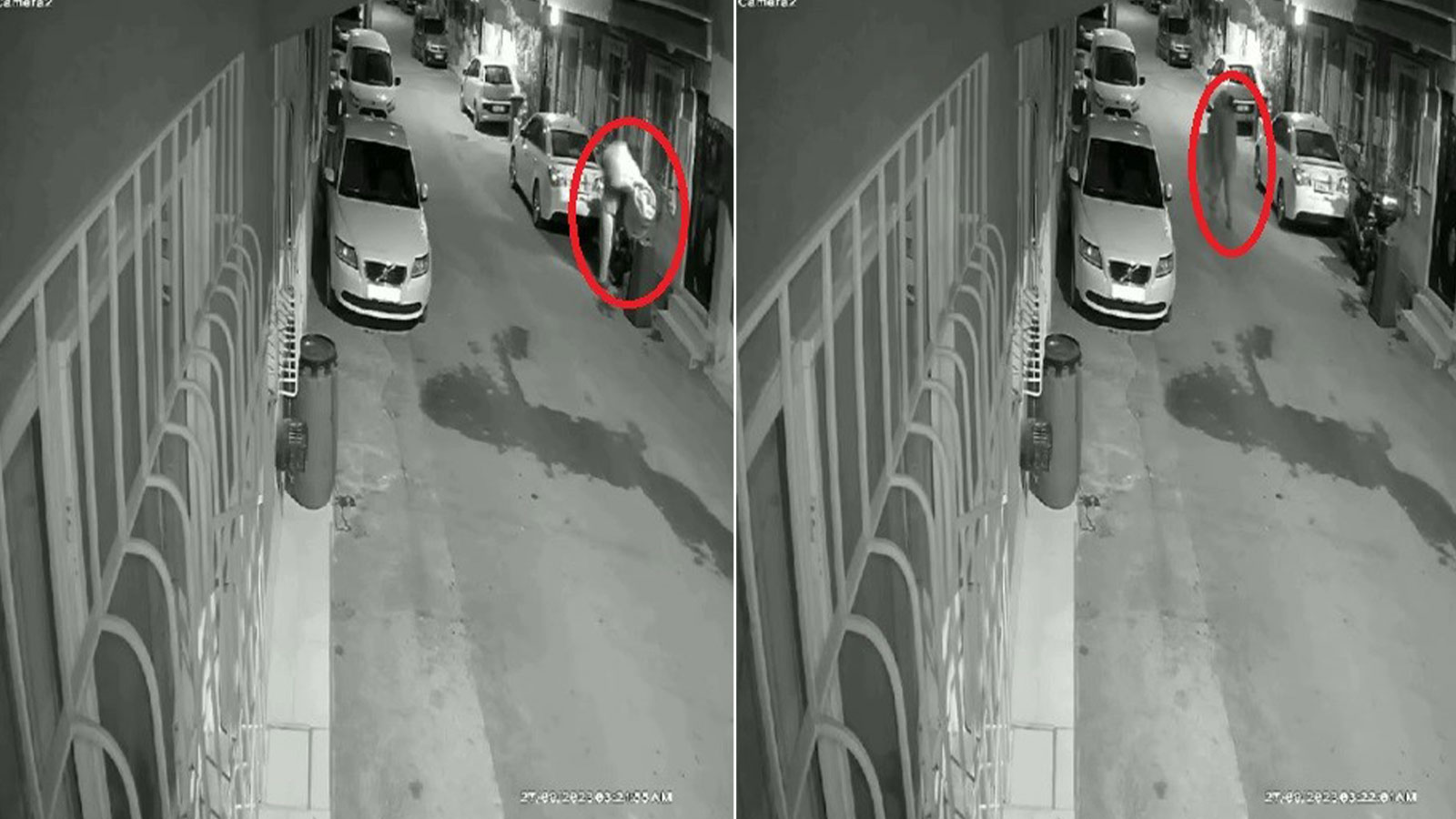 Motoru değil üzerindeki brandayı çaldılar: İlginç hırsızlık kamerada