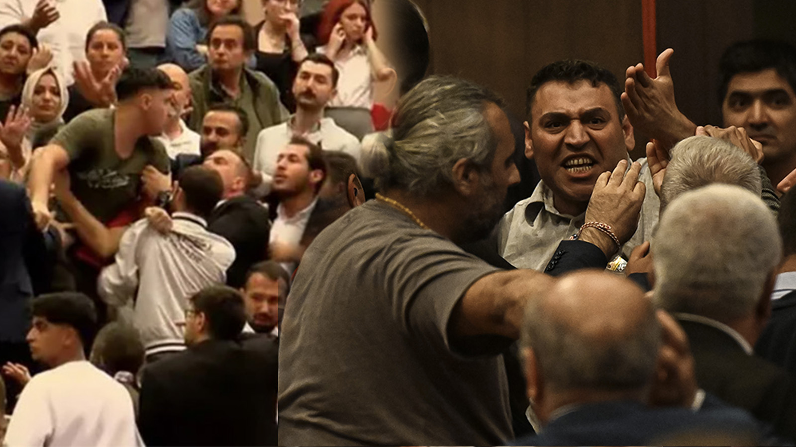 Kongre değil, savaş alanı! CHP'liler yumruk yumruğa dövüştü