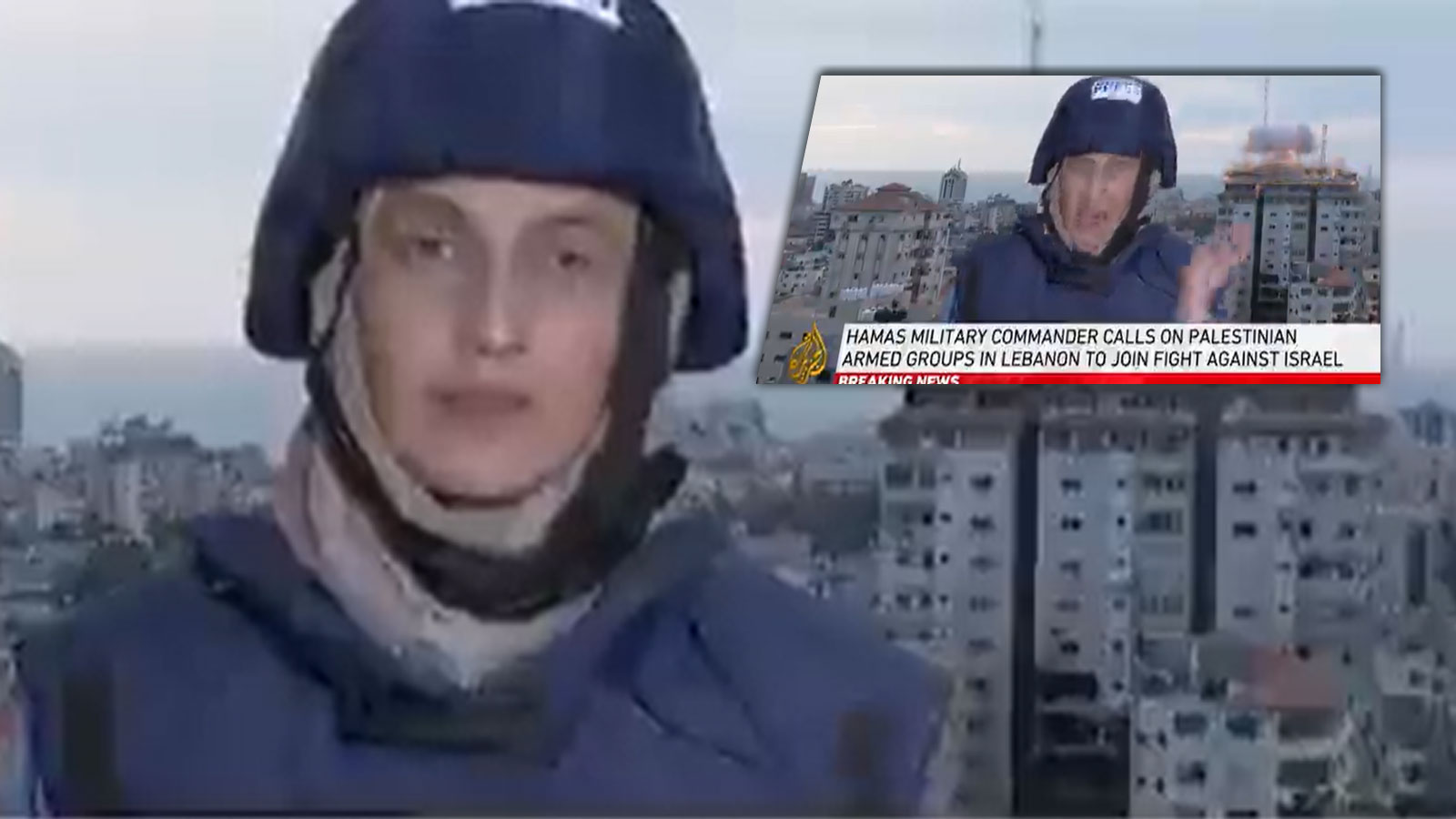 Canlı yayında füze saldırı: Muhabir hayatının şokunu yaşadı