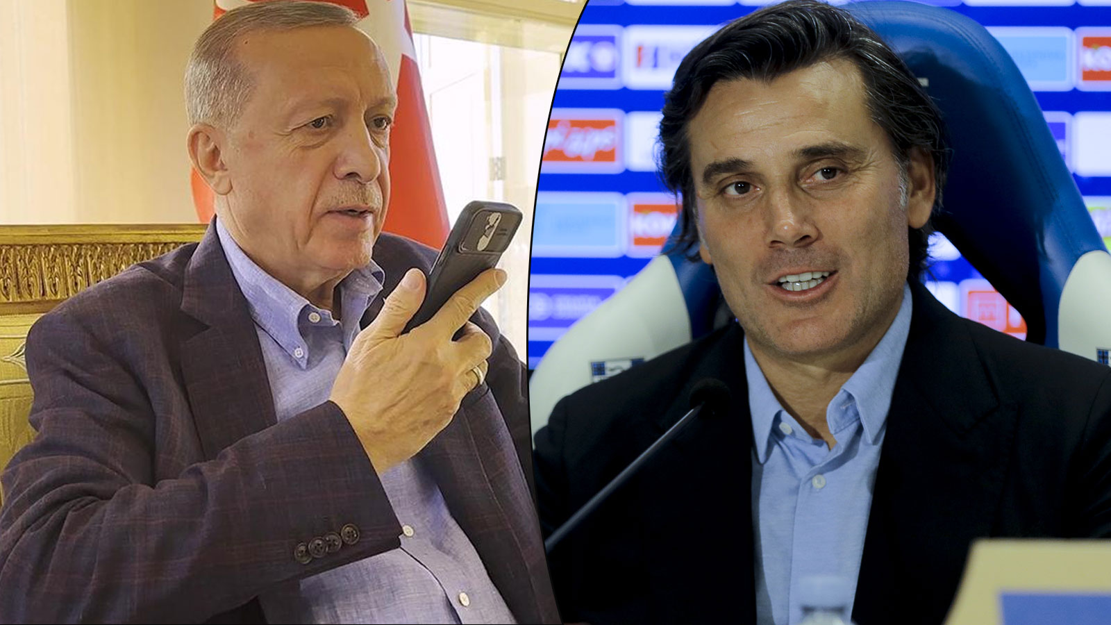 Cumhurbaşkanı Erdoğan'dan Montella'ya galibiyet tebriği: Grazie