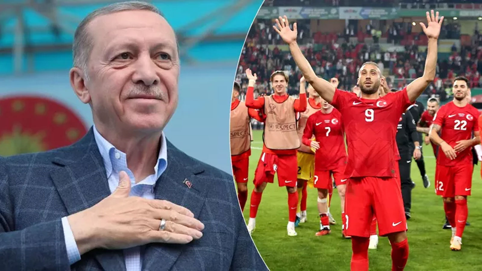 Cumhurbaşkanı Erdoğan'dan A Milli Takım'a EURO 2024 tebrik mesajı! Hedef Almanya!