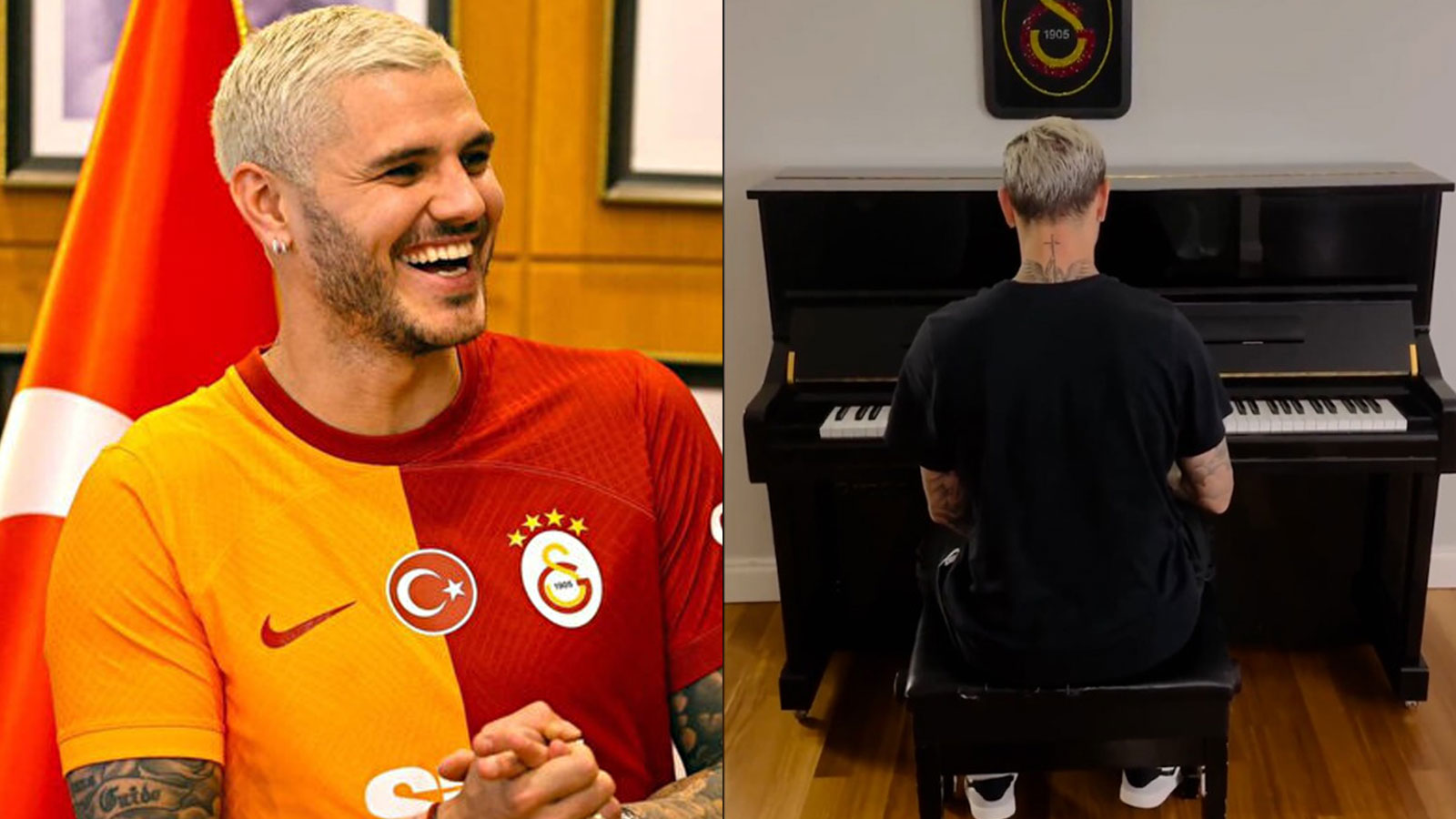 Mauro Icardi'den Aşkın Olayım performansı! Arjantinli yıldız piyanoda hünerlerini sergiledi