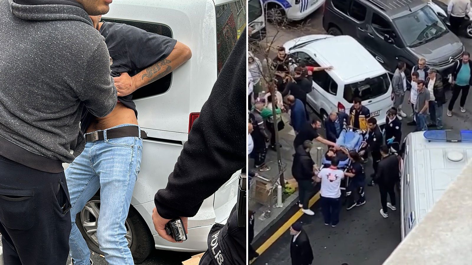 Kağıthane'de dehşet anları! Kocasını göğsünden bıçakladı