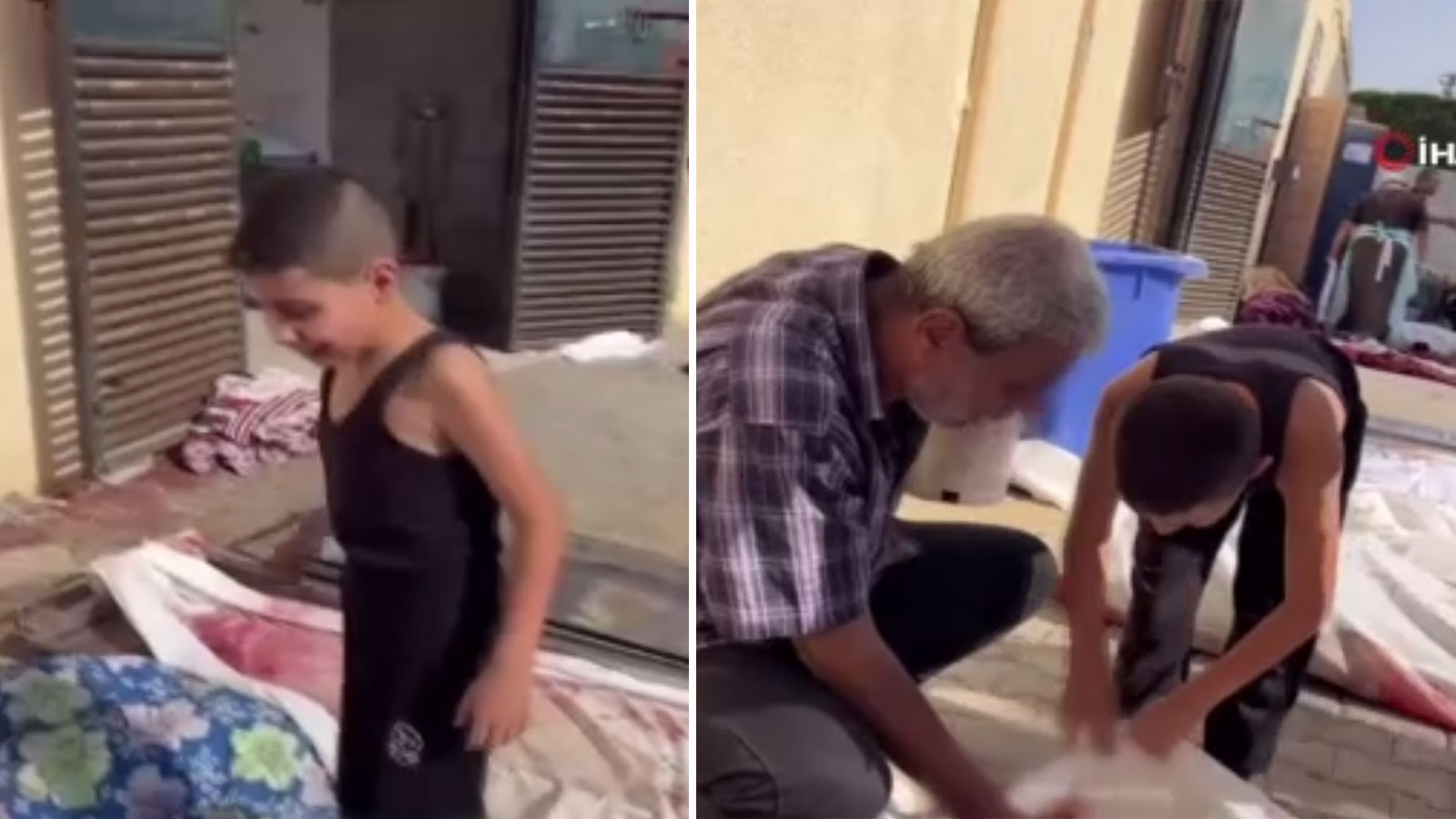 Filistinli çocuğun yürekleri sızlatan görüntüleri: Cansız bedenler arasında ailesini aradı