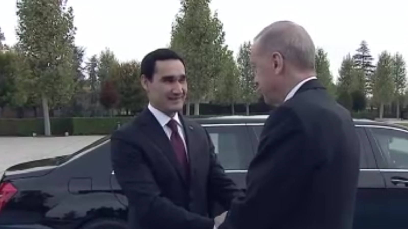 Cumhurbaşkanı Erdoğan, Türkmenistan Devlet Başkanı'nı karşıladı