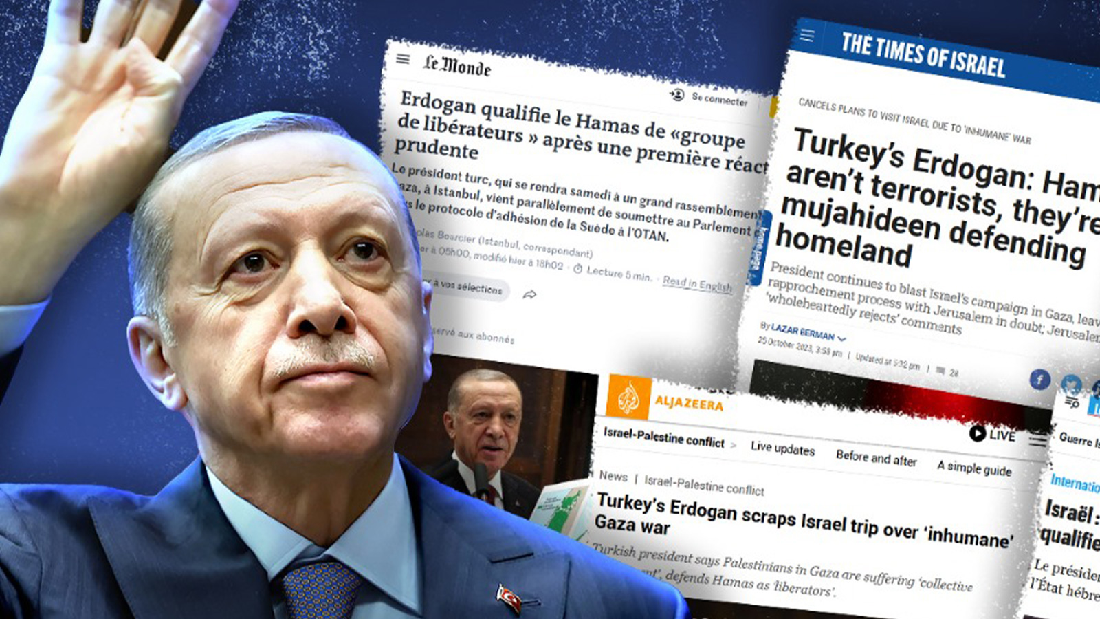 Erdoğan'ın 'İsrail resti' dünya basınında yankılandı