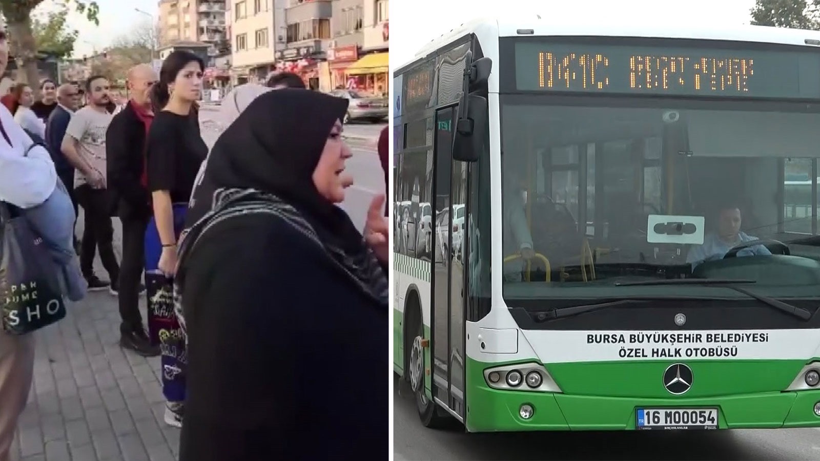 Bursa’da otobüs skandalı: Şoför, konuşan yolcuları indirdi