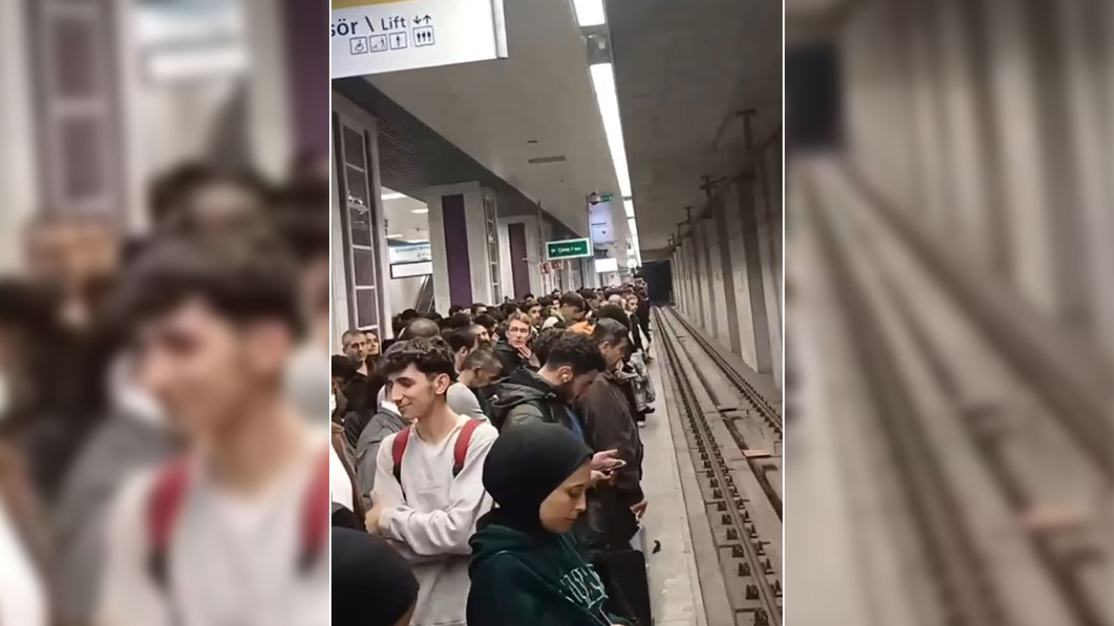 Başakşehir İkitelli Metrosu’nda akşam trafiği felç!