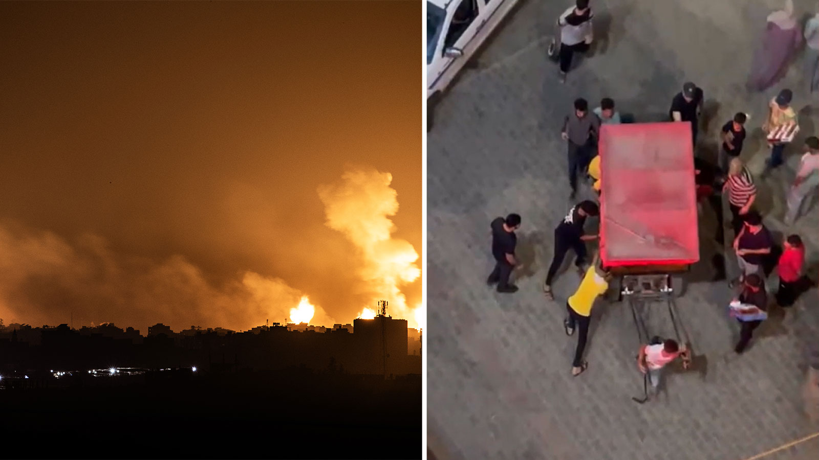 Gazze'de yaralılar at arabalarıyla hastaneye taşındı
