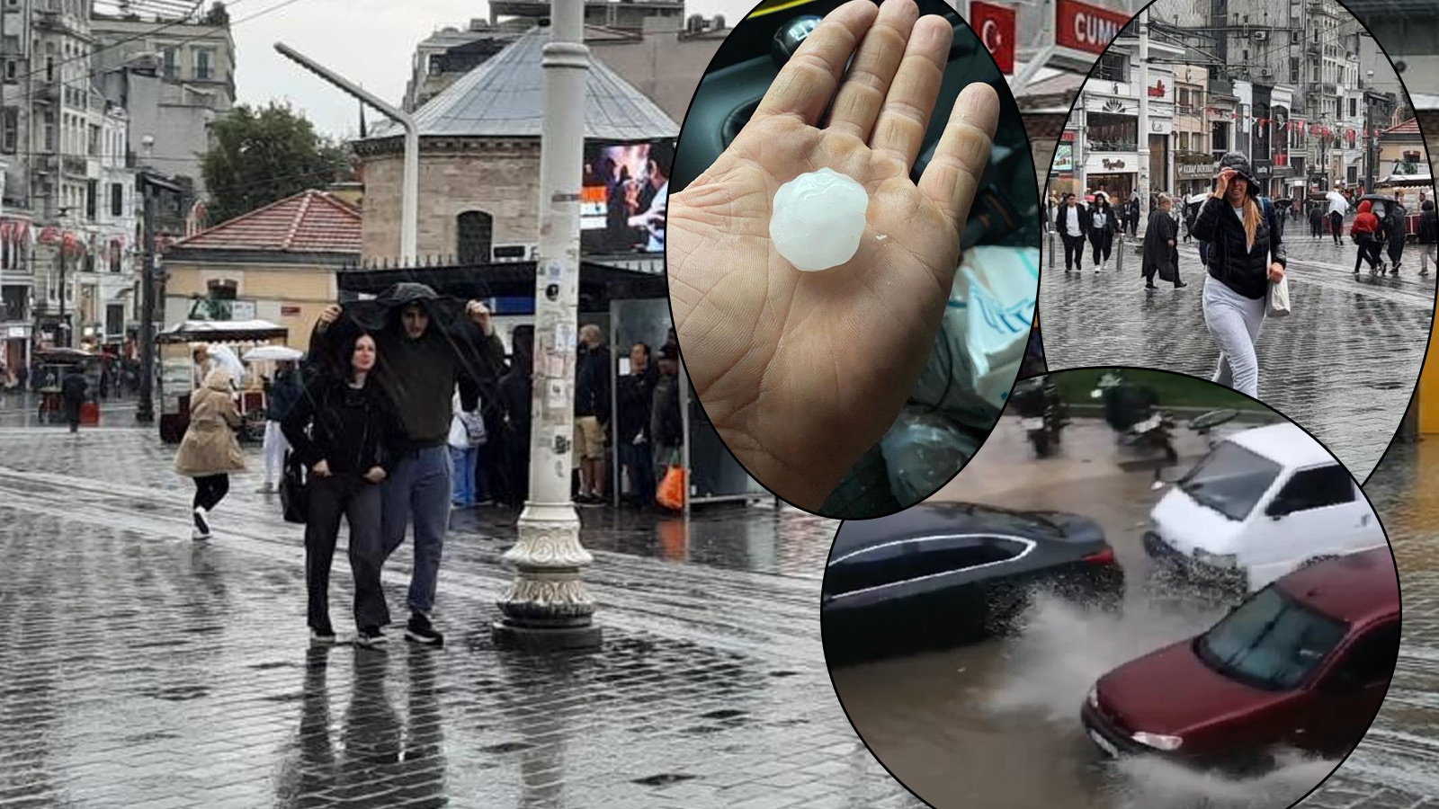 Meteoroloji uyardı, yağış yolları göle çevirdi