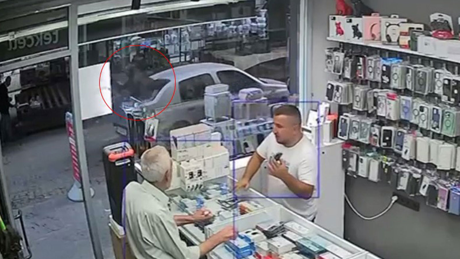 Görenler şaşkınlığını gizleyemedi: Otomobilin üzerine keçi düştü