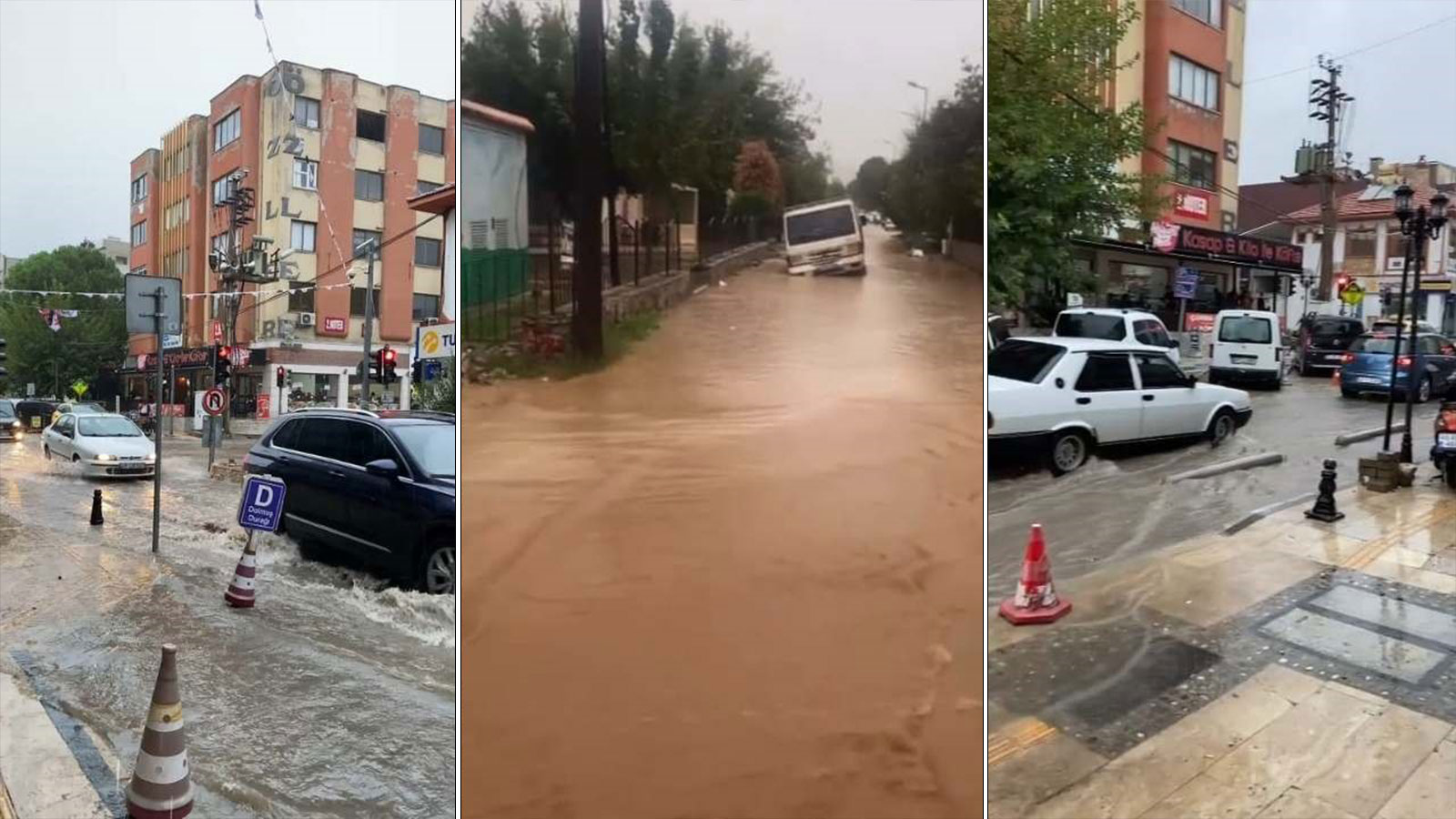 Milas’ta şiddetli yağış hayatı felç etti: Altyapı çöktü, vatandaşlar isyan etti
