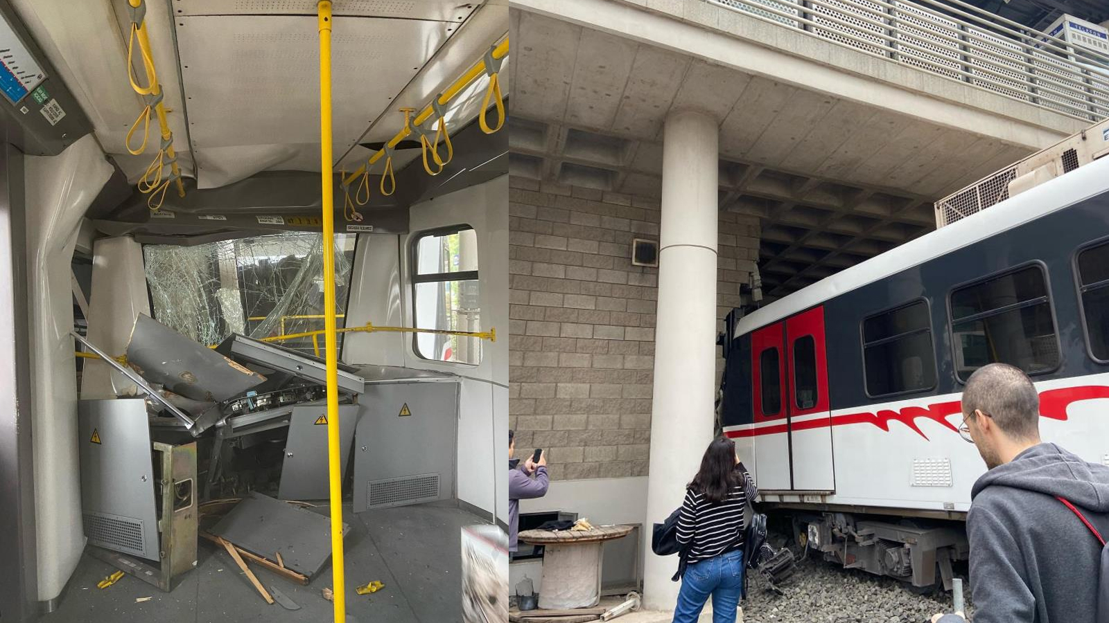 İzmir’de seyir halindeki metro raydan çıktı, duvara çarptı! Çok sayıda ekip sevk edildi.