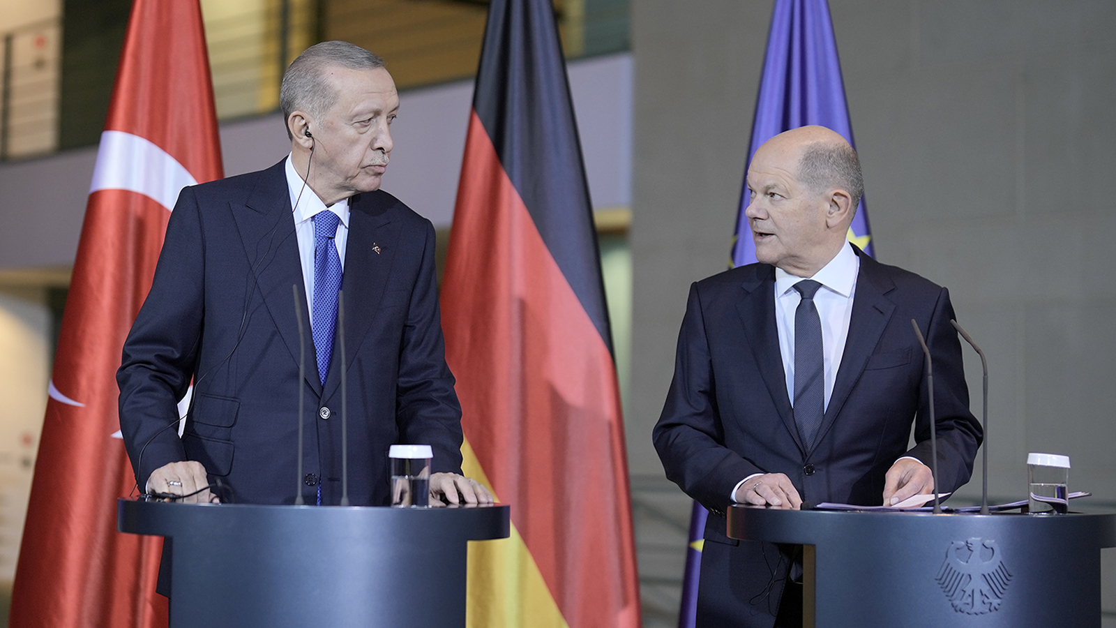 Erdoğan’dan ortak toplantıda Almanya'ya rest: Vermezsen verme, başka üreten mi yok!