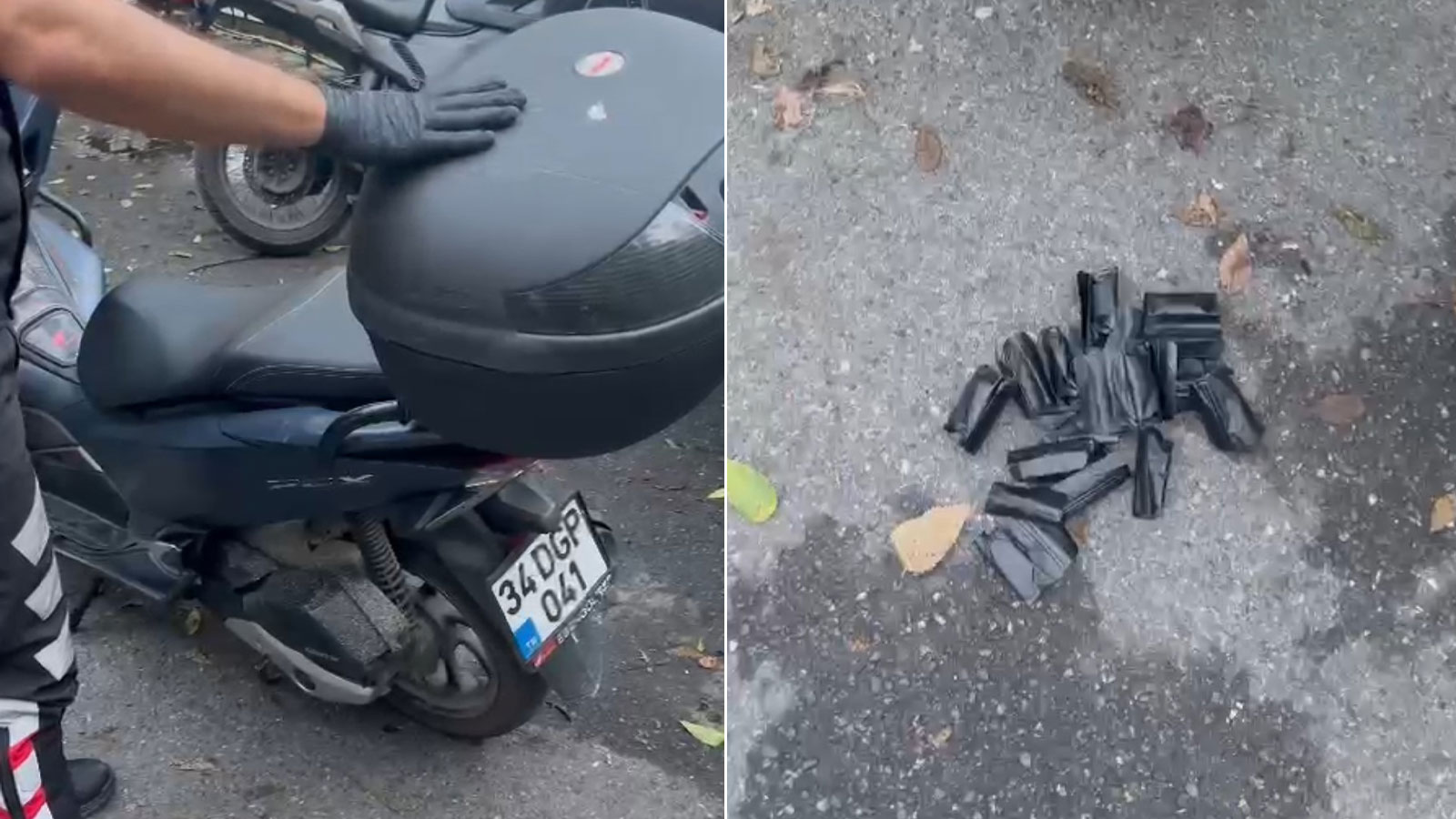 Motosikletin gizli bölmesinden esrar çıktı, şüpheli çöpte yakalandı